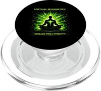 Message de symétrie virtuelle de l'art de méditation Cosmique éternité PopSockets PopGrip pour MagSafe