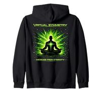 Message de symétrie virtuelle de l'art de méditation Cosmique éternité Sweat à Capuche