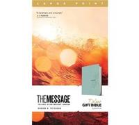 Message Deluxe Gift Bible Large Print Teal by Eugene H Peterson Eugene H Peterson (Auteur)