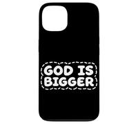 Message d'encouragement « God is Bigger Christian Faith » Coque pour iPhone 13