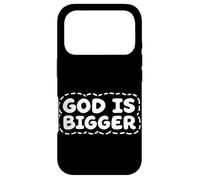Message d'encouragement « God is Bigger Christian Faith » Coque pour iPhone 17 Pro