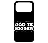 Message d'encouragement « God is Bigger Christian Faith » Coque pour iPhone 17 Pro Max