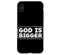 Message d'encouragement « God is Bigger Christian Faith » Coque pour iPhone XS Max