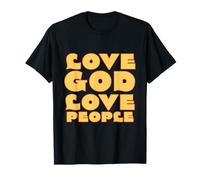 Message d'évangélisation Love God Love People T-Shirt