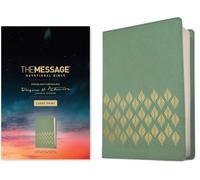 Message Devotional Bible, Large Print, Sage Green