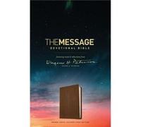 The Message Devotional Bible: Brown Leather-Look, Cross Featuring Notes & Reflections from Eugene H. Peterson