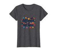 Message différent Not Less Special Education Inclusion T-Shirt, Femme, Chiné Foncé, 3XL
