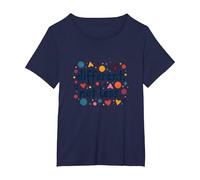 Message différent Not Less Special Education Inclusion T-Shirt, Femme Grandes Tailles, Bleu Marine, 4X