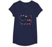 Message différent Not Less Special Education Inclusion T-Shirt, Fille, Bleu Marine, M