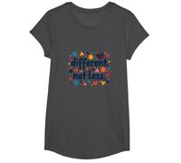 Message différent Not Less Special Education Inclusion T-Shirt, Fille, Chiné Foncé, L
