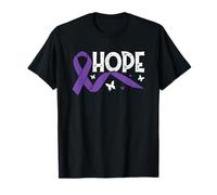 Message d'inspiration avec ruban violet « Hope » pour l'autonomisation T-Shirt