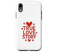 Message en Forme de cœur True Love Story Coque pour iPhone XR