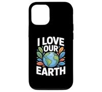Message environnemental « I Love Our Earth » Coque pour iPhone 12/12 Pro