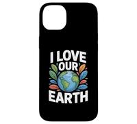 Message environnemental « I Love Our Earth » Coque pour iPhone 14 Plus