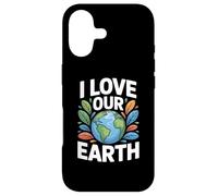 Message environnemental « I Love Our Earth » Coque pour iPhone 17
