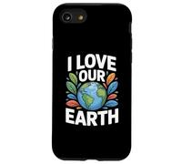 Message environnemental « I Love Our Earth » Coque pour iPhone SE (2020) / 7/8
