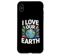 Message environnemental « I Love Our Earth » Coque pour iPhone XS Max
