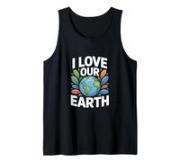 Message environnemental « I Love Our Earth » Débardeur