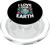 Message environnemental « I Love Our Earth » PopSockets PopGrip pour MagSafe