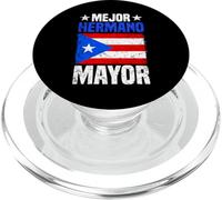Message Gras du Maire de Porto Rico Mejor Hermano PopSockets PopGrip pour MagSafe