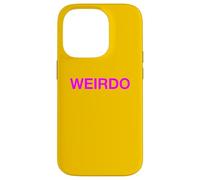 Message Groovy Rose Vif Weirdo Fièrement étrange étrange différent Coque pour iPhone 14 Pro