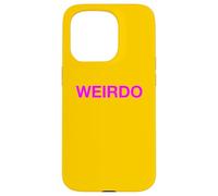 Message Groovy Rose Vif Weirdo Fièrement étrange étrange différent Coque pour iPhone 15 Pro