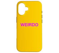 Message Groovy Rose Vif Weirdo Fièrement étrange étrange différent Coque pour iPhone 16