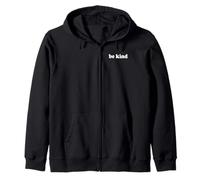 Message imprimé « Be Kind Positive Back » à la Personne derrière l'amour Sweat à Capuche