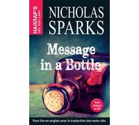 Message in a Bottle - Nicholas Sparks - Harrap's - broché - Méthode de langue