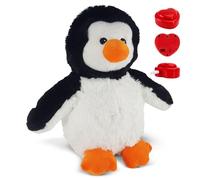 Message in a Cuddle Câlins avec Son Propre Enregistrement sonore [Microphone + MP3] | Peluche Pingouin 45cm | Enregistreur Vocal Inc. | Votre Propre Voix | Présent: Valentine - Fête des Mères
