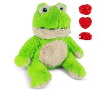 Message in a Cuddle Câlins avec Votre Message Vocal [Microphone + MP3] | Peluche Grenouille 45cm | Enregistreur Vocal Inc. | Votre Propre Voix | Présent: Valentine - Anniversaire - Fête des Mères