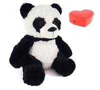 Message in a Cuddle Câlins avec Votre Message Vocal | Peluche Panda 45cm | Enregistreur Vocal Inc. | Votre Propre Voix | Présent: Valentine - Anniversaire - Anniversaire - Naissance - Fête des Mères