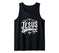 Message inspirant de la Foi chrétienne « Jesus Loves You » Débardeur