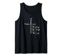 Message inspirant The Way The Truth The Life Sacrifice Débardeur
