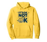 Message « It's OK Not to Be OK Mental Health Men Empowering » Sweat à Capuche, Unisexe pour Adultes, Citron, XL