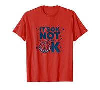 Message « It's OK Not to Be OK Mental Health Men Empowering » T-Shirt, Homme, Rouge, S