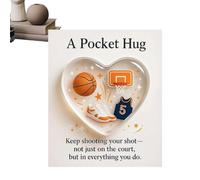 Message manuscrit | Miniatures Portables en Forme de Coeur à Thème Sportif | Cartes de Notes Motivantes,pour Adolescents Adultes Sorties scolaires et extérieures