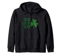 Message « One Lucky Day Shamrock » Sweat à Capuche