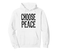 Message Politique rétro des années 80 « Choose Peace » Sweat à Capuche