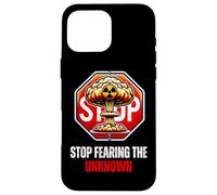 Message Positif avec Citation de Motivation « Stop Fearing The Unknown » Coque pour iPhone 16 Pro Max