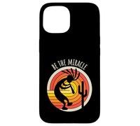 Message Positif Be The Miracle Design inspirant Coque pour iPhone 15
