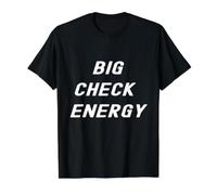 Message Positif Big Check Energy Inner Strength Hustler T-Shirt Graphique avec Valeur, Homme, Noir, L