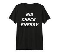 Message Positif Big Check Energy Inner Strength Hustler T-Shirt Haut de Gamme