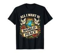 Message réconfortant Classique « Loving All I Want is World Peace » T-Shirt