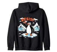 Message « Resist Penguin Arctic Ice » Sweat à Capuche