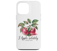 Message romantique « I Apple-Solutely Love You » Coque pour iPhone 13 Pro Max