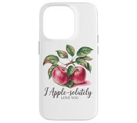 Message romantique « I Apple-Solutely Love You » Coque pour iPhone 14 Pro