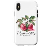 Message romantique « I Apple-Solutely Love You » Coque pour iPhone X/XS