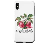 Message romantique « I Apple-Solutely Love You » Coque pour iPhone XS Max