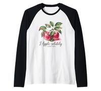 Message romantique « I Apple-Solutely Love You » Manche Raglan